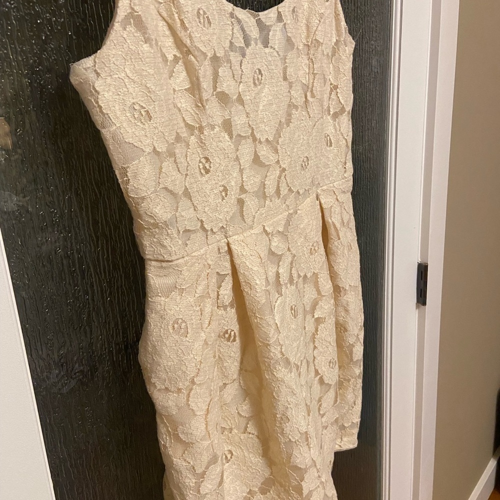 Lace Mini Dress with Pockets